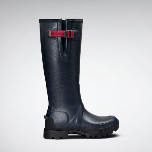 Hunter Balmoral Side Adjustable 3mm Neoprene Tall Rain Boots For Womens - NZ E3096